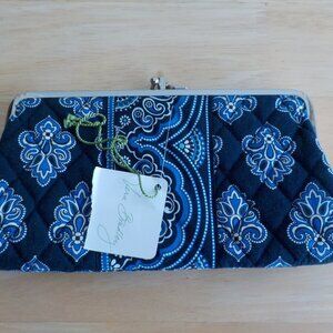 Vera Bradley Clutch Wallet - Calypso Print - Blue - New with Tags NWT (572)